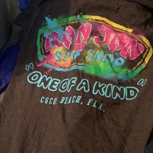 gray men’s medium ron jon surf shop shirt